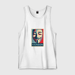 Майка мужская хлопок Hanson Poster, цвет: белый