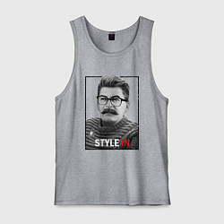 Майка мужская хлопок Stalin: Style in, цвет: меланж