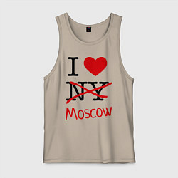 Мужская майка I love Moscow