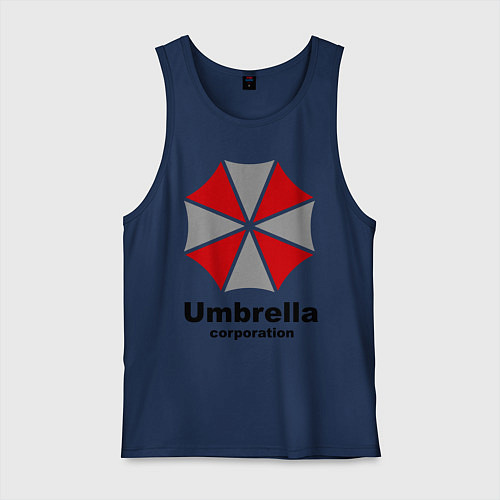 Мужская майка Umbrella corporation / Тёмно-синий – фото 1