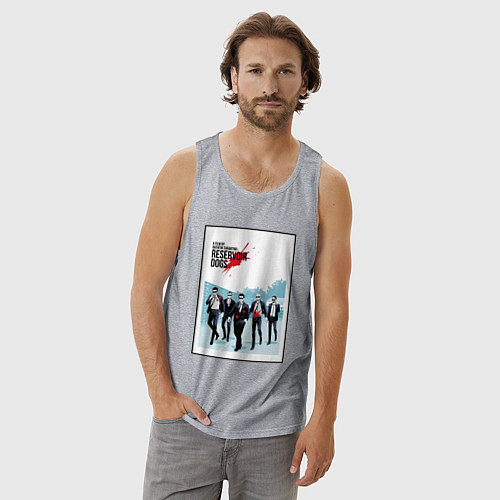 Мужская майка Бешеные псы / Меланж – фото 3