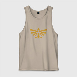 Майка мужская хлопок The Legend of Zelda, цвет: миндальный