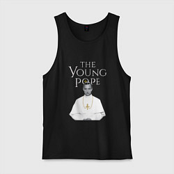 Майка мужская хлопок The Young Pope, цвет: черный