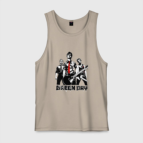 Мужская майка Группа Green Day / Миндальный – фото 1