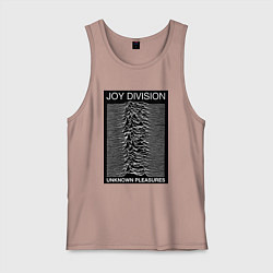 Майка мужская хлопок Joy Division: Unknown Pleasures, цвет: пыльно-розовый