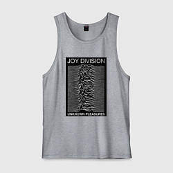 Майка мужская хлопок Joy Division: Unknown Pleasures, цвет: меланж