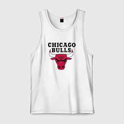 Майка мужская хлопок Chicago Bulls, цвет: белый