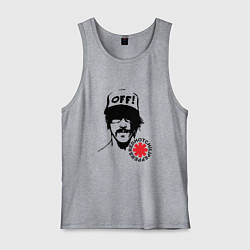 Майка мужская хлопок Red Hot Chili Peppers: Off, цвет: меланж