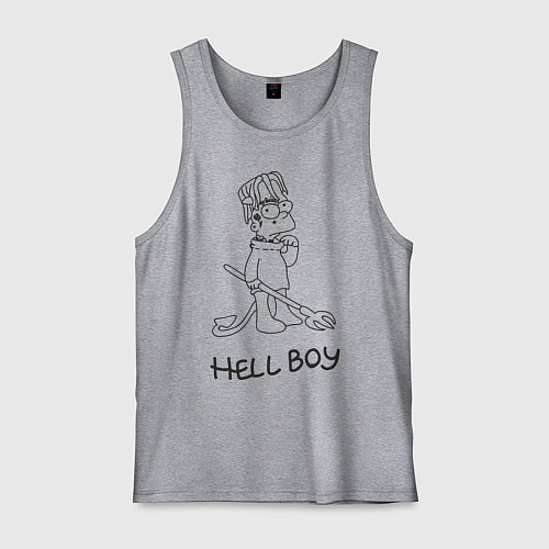 Мужская майка Bart: Hell Boy / Меланж – фото 1