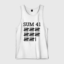 Майка мужская хлопок Sum 41: Days, цвет: белый