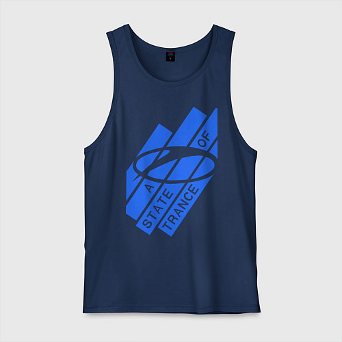 Мужская майка A state of trance / Тёмно-синий – фото 1
