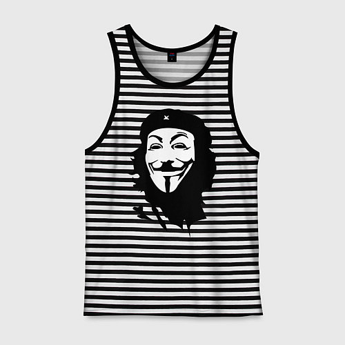 Мужская майка Vendetta Chegevara / Черная тельняшка – фото 1