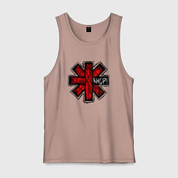 Майка мужская хлопок Red Hot Chili Peppers, цвет: пыльно-розовый