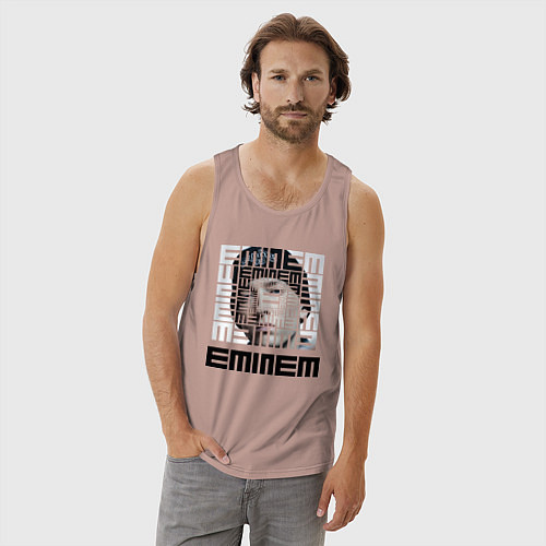 Мужская майка Eminem labyrinth / Пыльно-розовый – фото 3