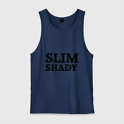 Майка мужская хлопок Slim Shady: Big E, цвет: тёмно-синий