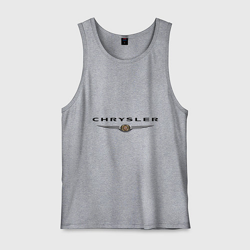 Мужская майка Chrysler logo / Меланж – фото 1