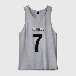 Майка мужская хлопок RONALDO 7, цвет: меланж