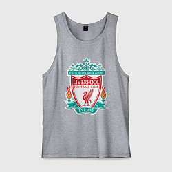 Майка мужская хлопок Liverpool FC, цвет: меланж