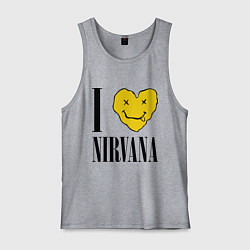 Мужская майка I love Nirvana