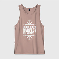 Майка мужская хлопок Harvest Themselves, цвет: пыльно-розовый