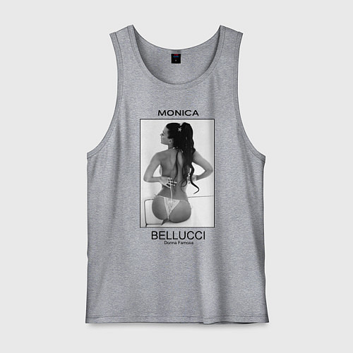 Мужская майка Monica Bellucci: Donna Famosa / Меланж – фото 1