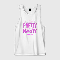 Майка мужская хлопок Call Me Pretty & Nasty, цвет: белый