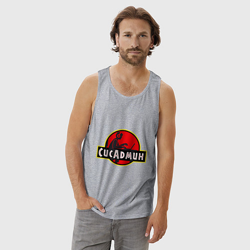 Мужская майка Парк Сисадмина / Меланж – фото 3