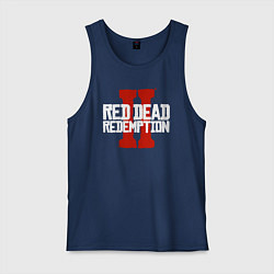 Майка мужская хлопок RDR II, цвет: тёмно-синий