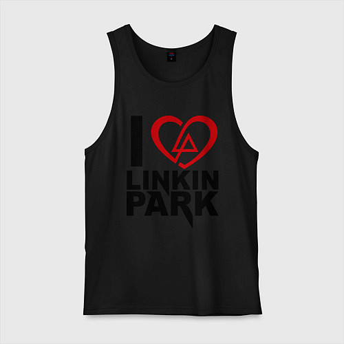 Мужская майка I love Linkin Park / Черный – фото 1