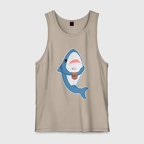 Мужская майка Hype Shark / Миндальный – фото 1