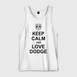 Мужская майка Keep Calm & Love Dodge