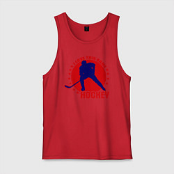 Мужская майка I love this Hockey