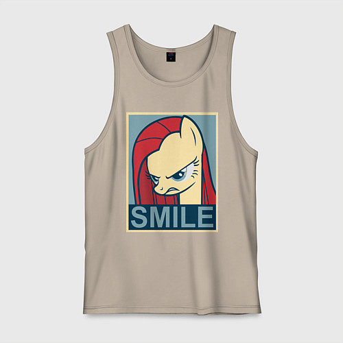 Мужская майка MLP: Smile / Миндальный – фото 1