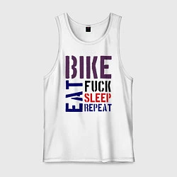 Мужская майка Bike eat sleep repeat