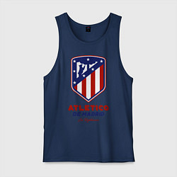 Майка мужская хлопок Atlecito de Madrid, цвет: тёмно-синий
