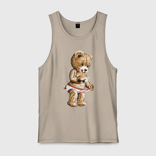 Мужская майка Nasty Bear / Миндальный – фото 1