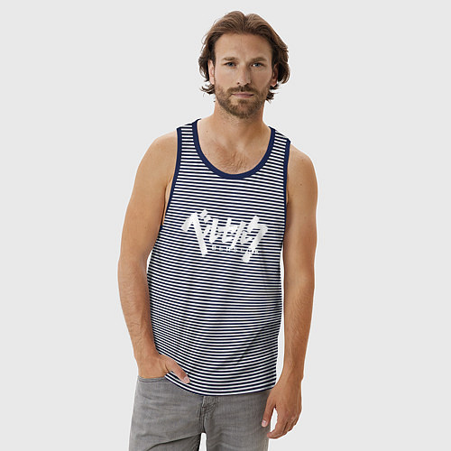 Мужская майка BERSERK / Синяя тельняшка – фото 3