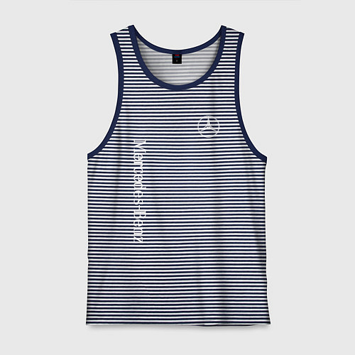 Мужская майка MERCEDES-BENZ / Синяя тельняшка – фото 1