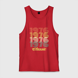 Майка мужская хлопок 1976 Classic, цвет: красный
