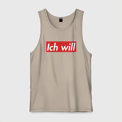 Мужская майка Ich will / Миндальный – фото 1