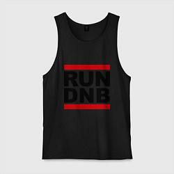 Майка мужская хлопок RUN DNB, цвет: черный