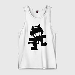 Майка мужская хлопок MONSTERCAT, цвет: белый