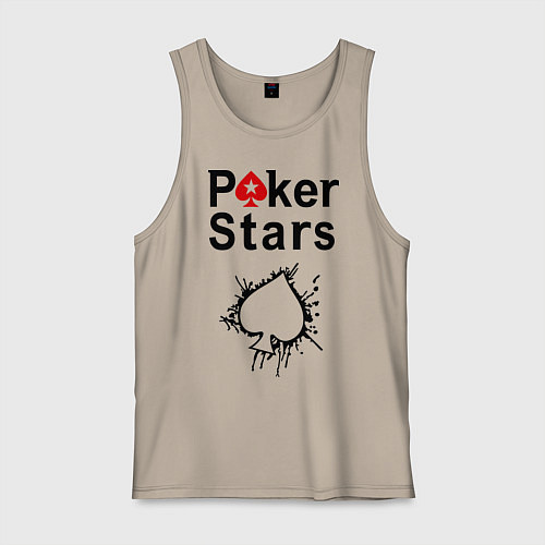 Мужская майка Poker Stars / Миндальный – фото 1