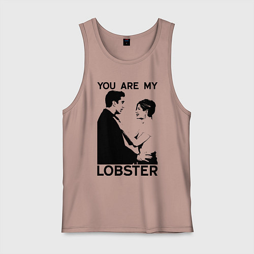 Мужская майка You are My Lobster / Пыльно-розовый – фото 1