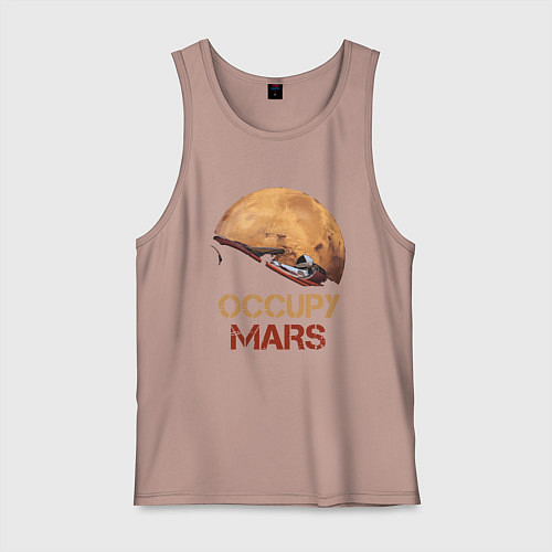 Мужская майка Захватить Марс / Пыльно-розовый – фото 1