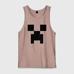 Майка мужская хлопок Minecraft, цвет: пыльно-розовый