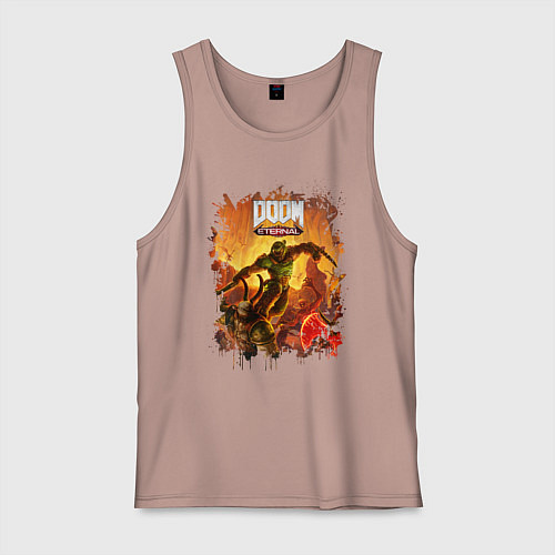 Мужская майка DOOM / Пыльно-розовый – фото 1