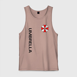 Майка мужская хлопок UMBRELLA CORP, цвет: пыльно-розовый