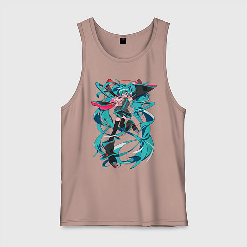 Мужская майка Hatsune Miku Expo / Пыльно-розовый – фото 1