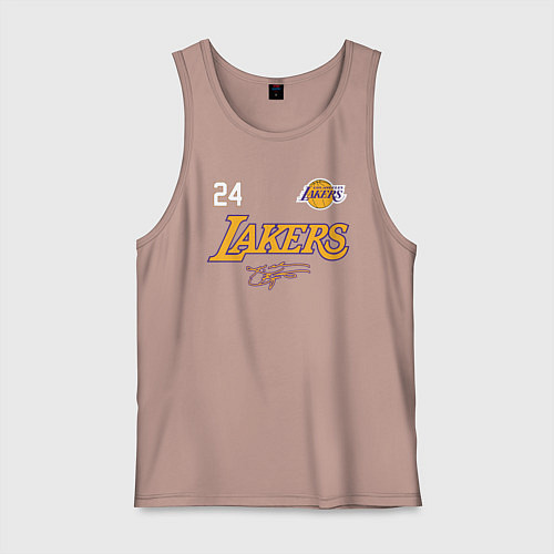 Мужская майка KOBE BRYANT АВТОГРАФ / Пыльно-розовый – фото 1